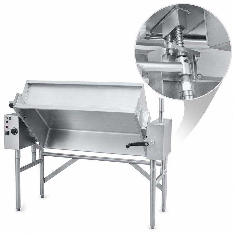Product image #4 for Classic TES-2430-7 Electric Tilting Skillet, 23 Gallon, Manual Tilt