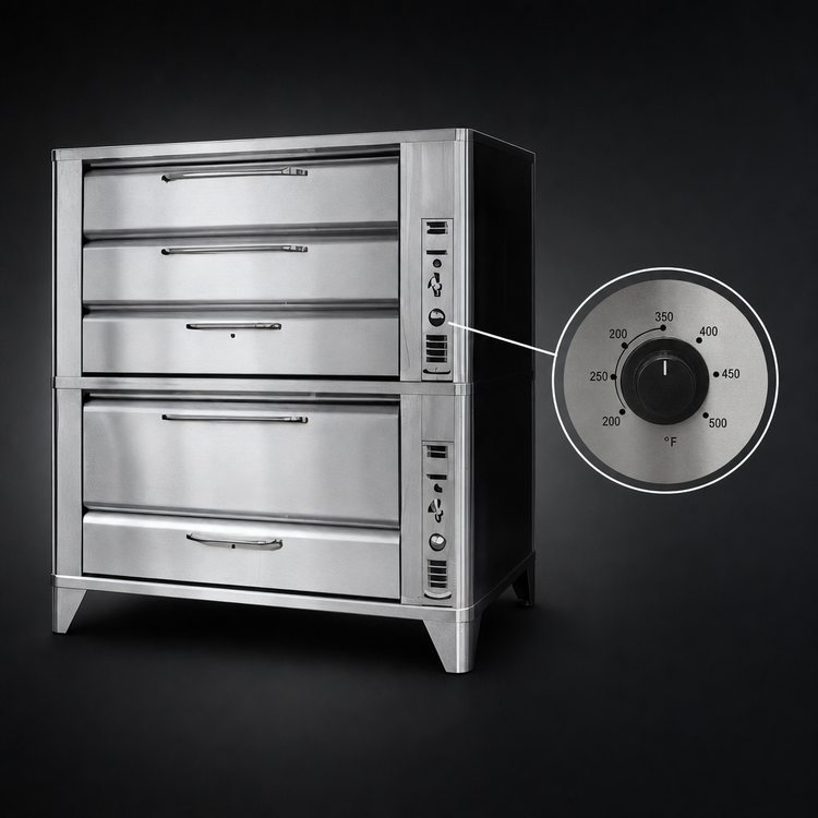 Product image #4 for Blodgett 981-951 Two-Section Three-Deck Gas Deck Oven with 42 x 32 Inch Deck Interiors