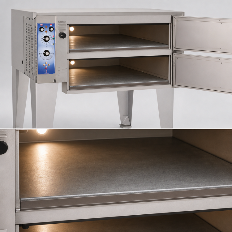 Product image #4 for Bakers Pride Super Deck Series 2-Deck Electric Bake/Roast Deck Oven with 38 x 36 x 12-Inch Cavities and 24-Inch Legs