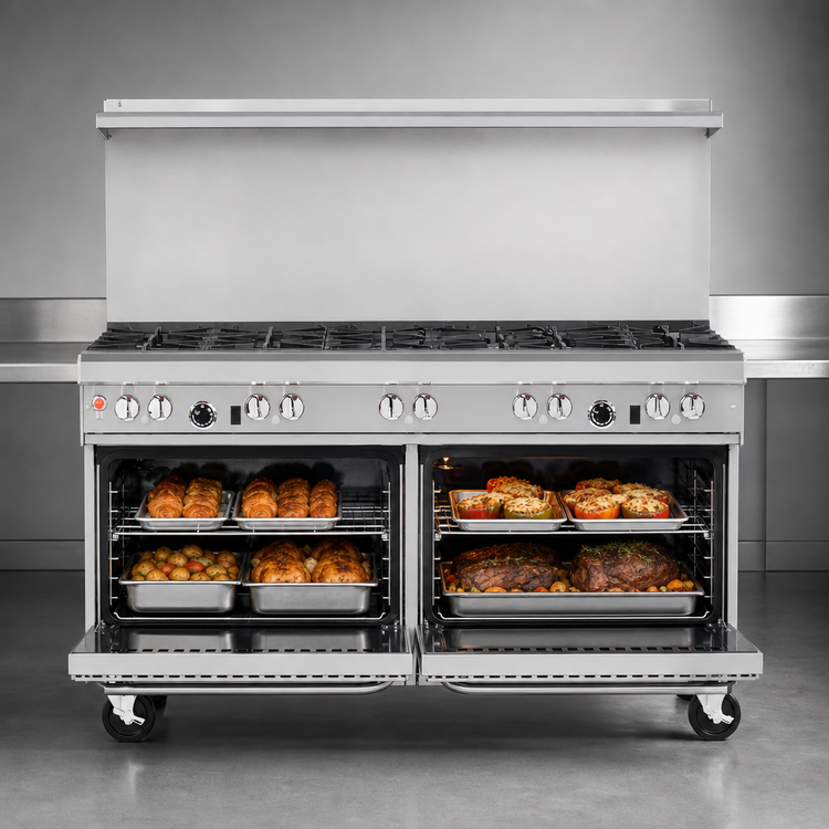 Product image #4 for Southbend Ultimate 60-Inch Gas Restaurant Range with 8 Open Burners and 2 Standard Ovens