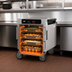 Thumbnail image #5 for Metro HotBlox Narrow 4-Pan Pass-Thru Undercounter Heated Holding Cabinet with Digital Touchscreen and Solid Doors