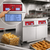 Thumbnail image #5 for Vulcan 42-Inch Electric Twin-Vat Floor Fryer with Programmable Computer Control, 85 lb. Per Vat Capacity, and KleenScreen PLUS Filtration