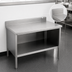 Thumbnail image #4 for John Boos Open Front Enclosed Base Work Table with 14-Gauge Stainless Steel Top and 5-Inch Riser, 144 x 30 Inches