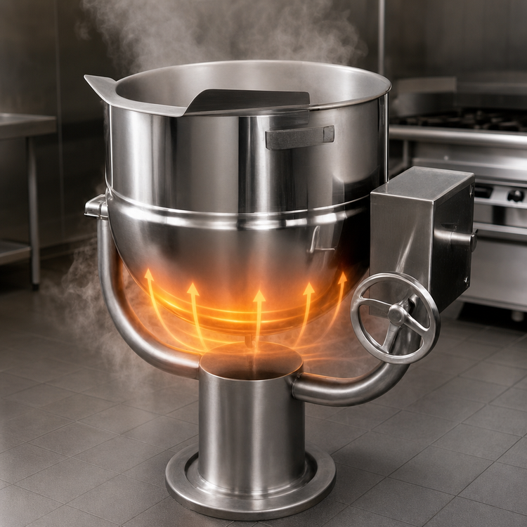 Product image #4 for Groen D-40 40-Gallon Direct Steam Tilting Kettle