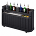 Thumbnail image #5 for Cambro CamBar 72-3/4-Inch Portable Beverage Bar, Economy System, with 80-Lb Ice Sink and 7-Bottle Speed Rail, Black