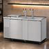Thumbnail image #4 for Turbo Air Super Deluxe Club Top 3 Half-Barrel Keg Beer Dispenser with 2 Columns and 2 Swing Doors