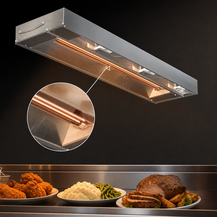 Product image #4 for Eagle RedHots 60-Inch Single Rod-Type High-Watt Unlighted Strip Heat Lamp with Remote, 240V