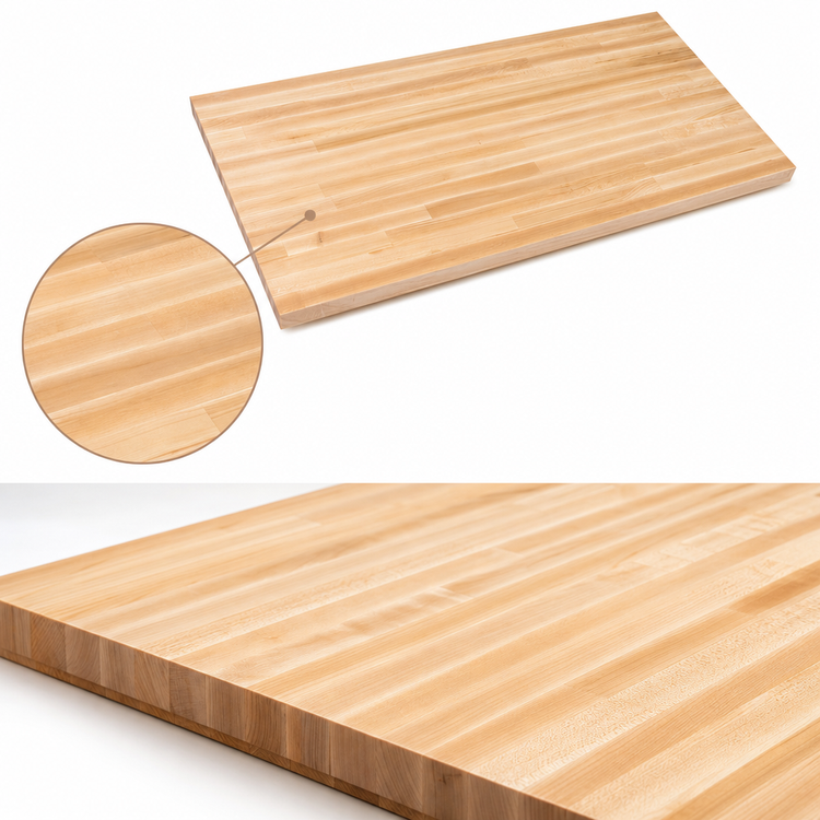 Product image #4 for Boos Block Northern Hard Rock Maple Kitchen Countertop, Blended Edge Grain, 108 x 25 x 1-1/2 Inch, Varnique Finish