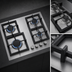 Thumbnail image #5 for Summit 23-5/8-Inch Built-In 4-Burner Gas Cooktop with Sealed Burners