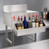 Thumbnail image #4 for Advance Tabco Underbar Basics Add-On Speed Rail, Single-Tier, 36 Inch Wide, Hang-On, Stainless Steel, 9-10 Bottle Capacity