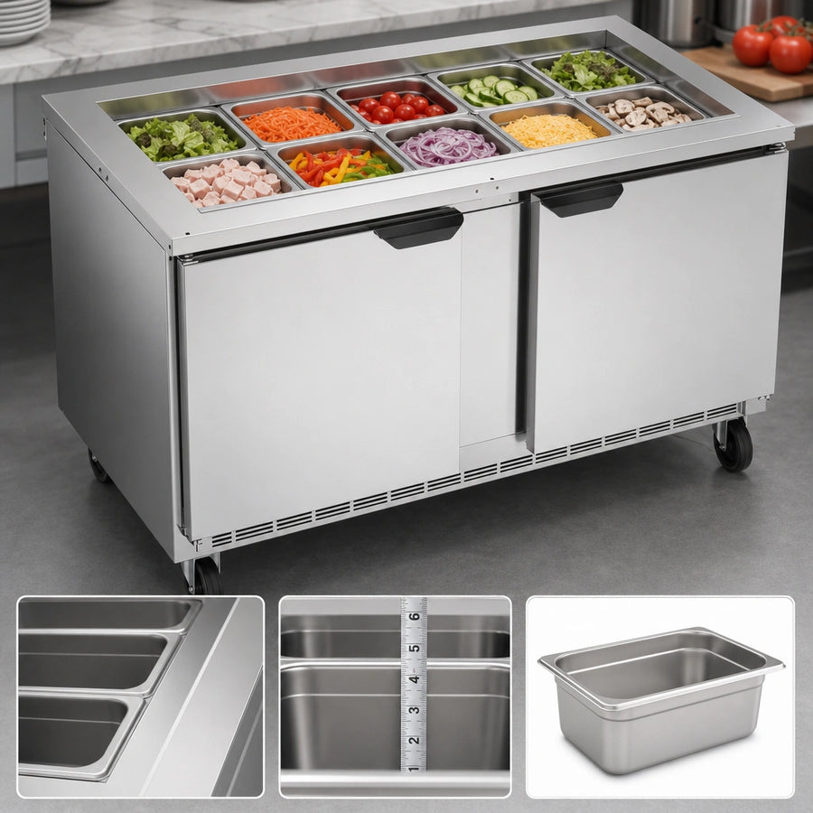 Salad Top Pan Rail