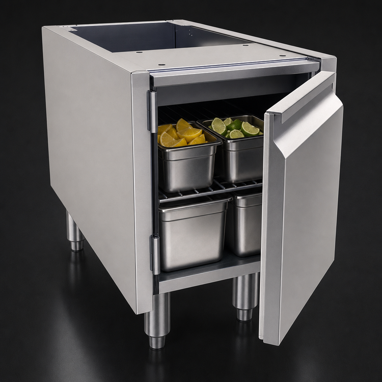 Product image #4 for Glastender ACB-12 12-Inch Single-Door Underbar Add-On Cabinet Base