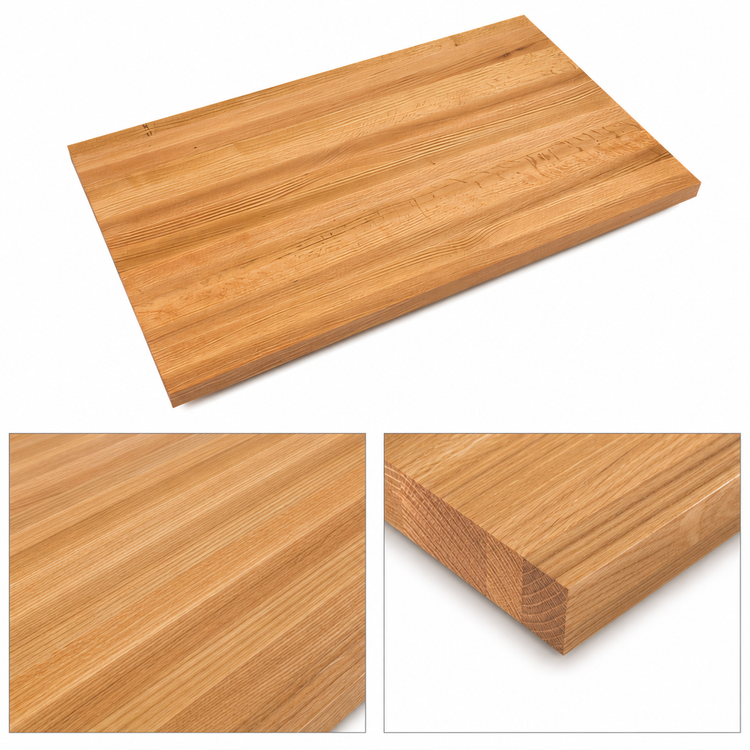 Product image #4 for Appalachian Red Oak Edge Grain Kitchen Countertop, 36 x 25 Inches, Varnique Finish