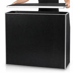 Thumbnail image #4 for Flash Furniture XA-BAR-48-MAR-GG 4-Foot Foldable Portable Bar, Black Marble Laminate, Removable Aluminum Top