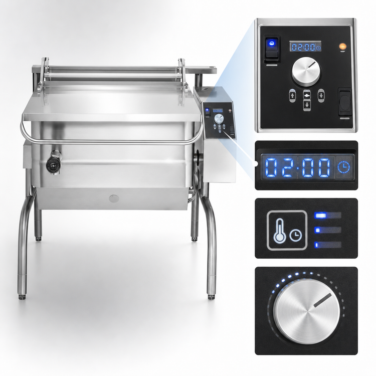 Product image #4 for Groen 30-Gallon Gas Power Tilting Braising Pan with Advanced Digital Controls