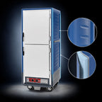 Thumbnail image #4 for Metro C5 Insulation Armour C539-MDS-U-BU Mobile Moisture Heated Holding & Proofing Cabinet, Full-Height, 18-Pan, Dutch Aluminum Doors