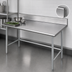 Thumbnail image #4 for Advance Tabco 84-Inch x 24-Inch 16-Gauge 304 Stainless Steel Work Table with 5-Inch Backsplash