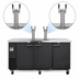 Thumbnail image #4 for Maxx Cold X-Series Flat-Top Commercial Keg Cooler with Dual Draft Towers, 4 Faucets, and 3-Keg Capacity