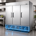 Thumbnail image #4 for Excellence DSS-66F Three-Section Reach-In Freezer, 65.5 Cu. Ft., Bottom-Mount Self-Contained Refrigeration