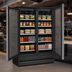 Thumbnail image #5 for Howard-McCray Two-Section Glass Door Reach-In Refrigerator Merchandiser, Bottom Mount, 48 Cu. Ft., Black