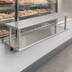 Thumbnail image #4 for Eagle Pass-Thru Wall-Mounted Shelf with Overshelf for Bakery Display Cases, 108 in. W x 18 in. D