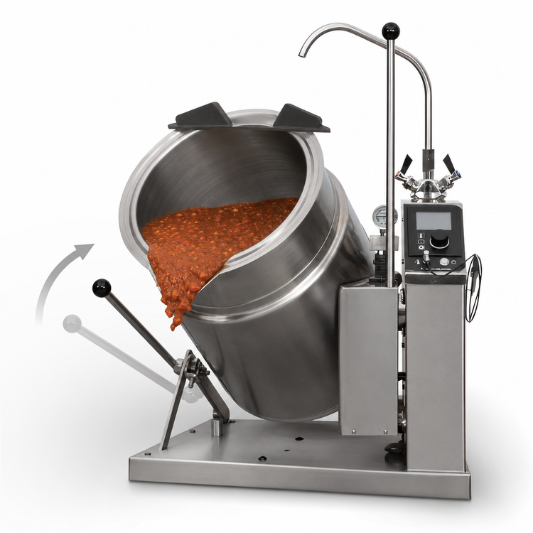 Product image #4 for Cleveland Range 20-Gallon Electric Self-Contained Tilting Steam Kettle, 2/3 Jacket, 316 Stainless Steel Liner