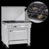 Thumbnail image #4 for Southbend Ultimate 36-Inch Gas Restaurant Range with 6 Non-Clog Burners, Cabinet Base, and Backriser Shelf