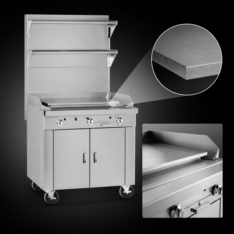 Product image #4 for Southbend Platinum 18-Inch Heavy Duty Gas Plancha Range with Cabinet Base