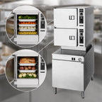 Thumbnail image #4 for Cleveland Range Classic Convection 24CEM24 24-Inch Electric Pressureless Convection Steamer, 2 Compartments, Solid State Controls