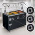 Thumbnail image #4 for Vollrath 2-Series Affordable Portable Deluxe 3-Well Mobile Hot Food Station with Buffet-Style Breath Guard and Lights