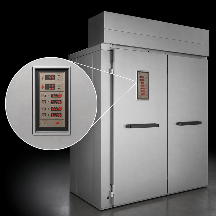 Product image #4 for Baxter PW2S Double Wide Roll-In Proofer Cabinet, 60.5" Deep, Electric, Open Floor