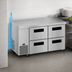 Thumbnail image #4 for Hoshizaki Steelheart ULR60B-D4 Two-Section 60-Inch Undercounter Refrigerator with Four Drawers, Side Mount
