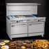 Thumbnail image #4 for Southbend Ultimate 60-Inch Gas Restaurant Range with 2 Non-Clog Burners, 48-Inch Griddle, and 2 Cabinet Bases