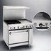 Thumbnail image #4 for Imperial Pro Series 36-Inch Electric Restaurant Range with 2 Round Elements, 24-Inch Thermostatic Griddle and Standard Oven