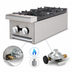 Thumbnail image #4 for Turbo Air Radiance TAHP-12-2 High Output 12-Inch 2-Burner Countertop Gas Hot Plate