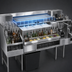Thumbnail image #4 for Glastender 66-Inch All-In-One Underbar Ice Bin/Cocktail Station with 42-Inch Combo Ice Bin, 10-Circuit Cold Plate, Sink, and Blender Shelf