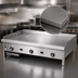 Thumbnail image #4 for Supreme JGM-2472-F 72 Inch Floor Model Gas Griddle with 1 Inch Thick Smooth Steel Plate and Manual Controls
