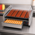 Thumbnail image #5 for Grill-Max 75 Hot Dog Roller Grill with Integrated Bun Drawer, Duratec Rollers and Stadium Seating