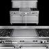 Thumbnail image #4 for Southbend Ultimate 60-Inch Commercial Gas Restaurant Range with 4 Open Burners, 36-Inch Griddle, Convection Oven and Cabinet Base