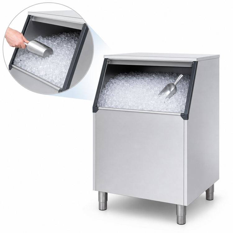 Product image #4 for ITV Ice Makers S-300 Slope Front Ice Storage Bin, 282 lb Capacity
