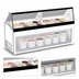 Thumbnail image #4 for Master-Bilt Low-Glass Ice Cream Dipping/Display Freezer with 16 Display Tubs and 12 Storage Tubs