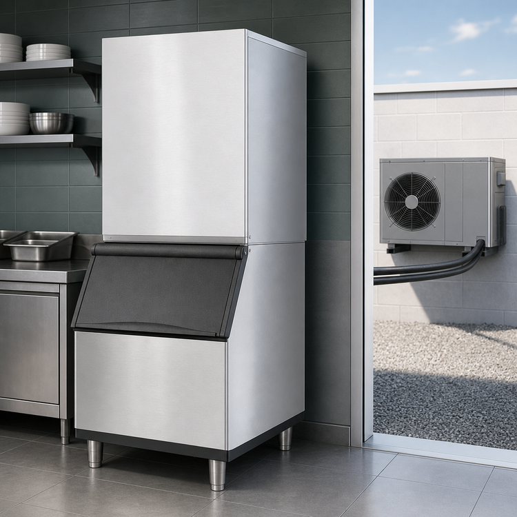Product image #4 for Hoshizaki High-Capacity Modular Crescent Cuber Ice Maker Head, 30 Inch Wide, Remote Air-Cooled, 1-Phase