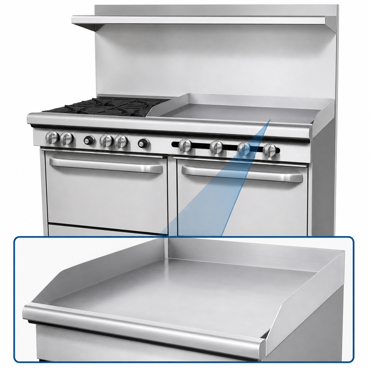 Product image #4 for Southbend S-Series 60-Inch Gas Restaurant Range with 4 Open Burners, 36-Inch Griddle, Convection Oven, and Standard Oven