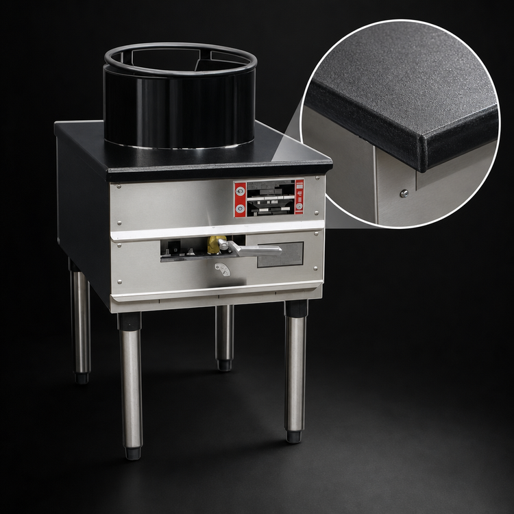 Product image #4 for Mandarin 18-Inch Natural Gas Single-Burner Wok Range, 90,000 BTU, Stainless Steel