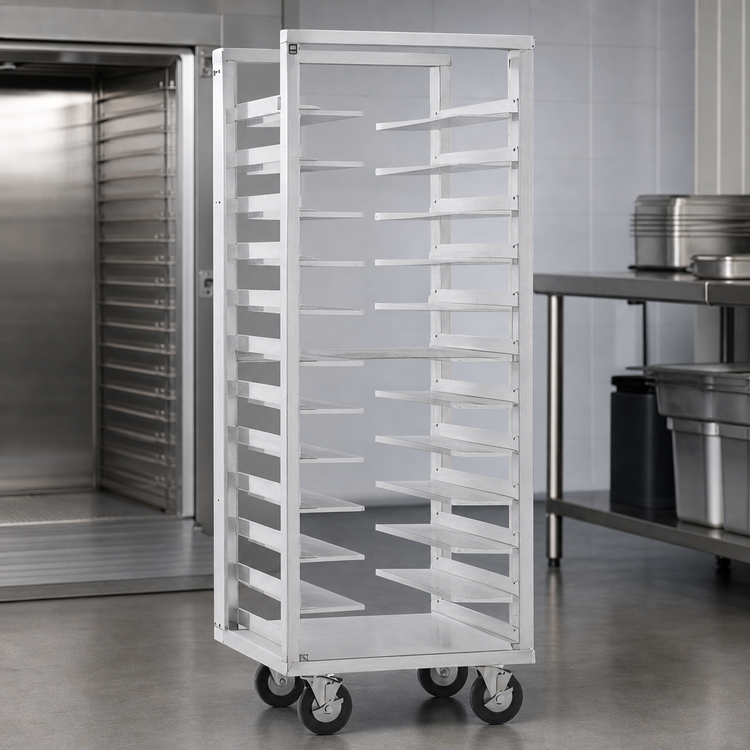 Product image #4 for Cres Cor Correctional Roll-In Refrigerator Rack with 12 Universal Pan Slides