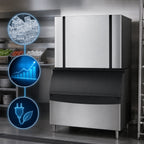 Thumbnail image #5 for Ice-O-Matic Elevation Series™ CIM2047FW Water-Cooled Modular Cube Ice Maker, Self-Contained, Full Cube, 48-Inch Wide