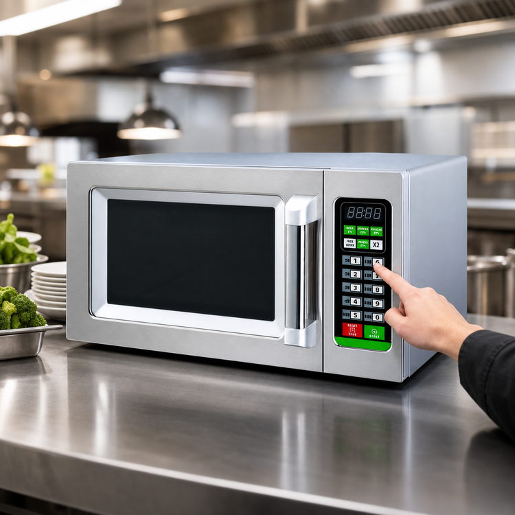 Product image #4 for Spectrum Commercial Countertop Microwave Oven, 0.9 Cu. Ft., 1000W, Touch Control