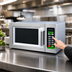 Thumbnail image #4 for Spectrum Commercial Countertop Microwave Oven, 0.9 Cu. Ft., 1000W, Touch Control
