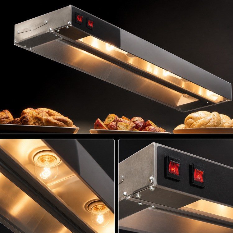 Product image #4 for Eagle RedHots 108-Inch Single Rod-Type Lighted Strip Heat Lamp with Remote, 240V