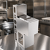 Thumbnail image #5 for BK Resources Underbar Insulated Stainless Steel Ice Bin with Sliding Cover